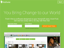 Tablet Screenshot of freshvine.co